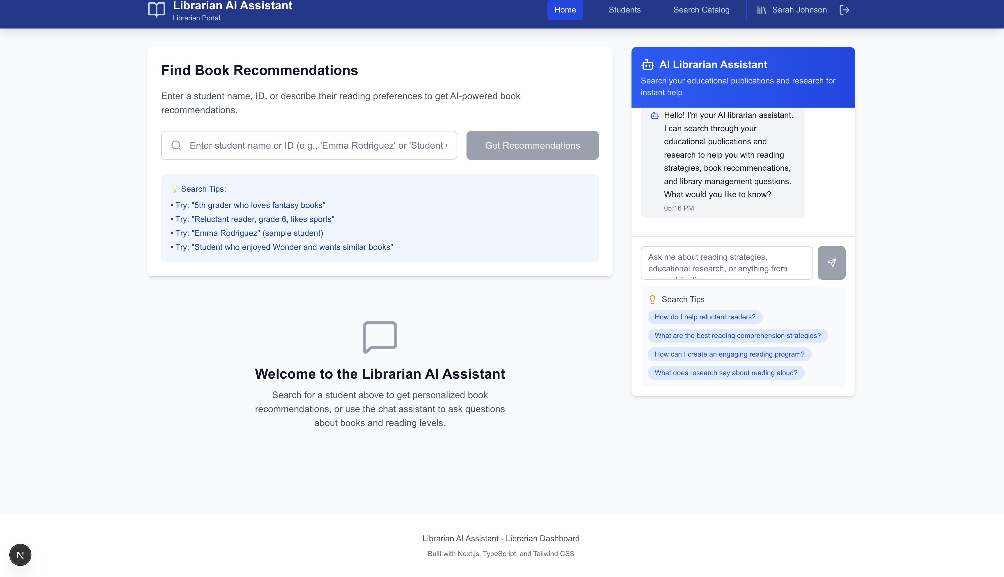 AI Management System for Librarians