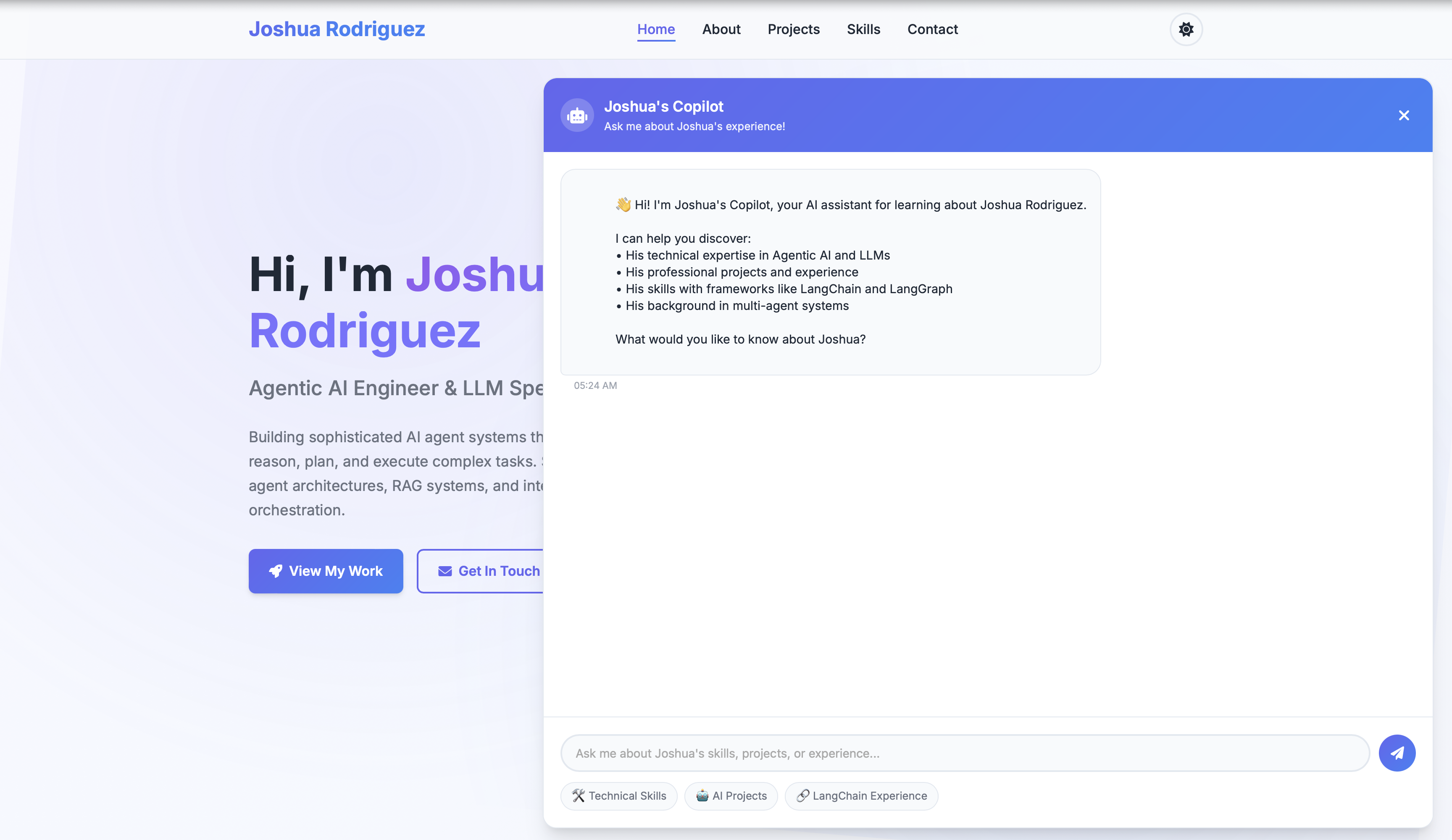 AI-Powered Portfolio